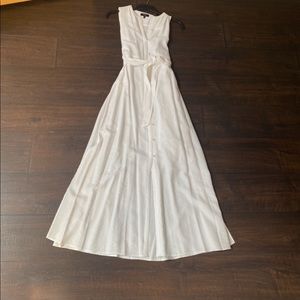 NWT Theory White MIDI dress size 0.  Beautiful perfect summer dress!!